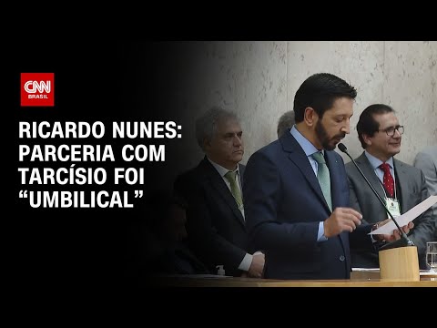 Ricardo Nunes: Parceria com Tarcísio foi “umbilical” | CNN 360°