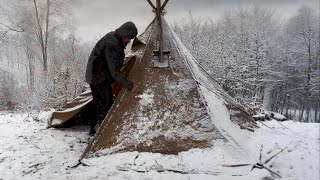 Buried in Snow – 4 Days of Harsh Winter Camping in a Heated Tent
