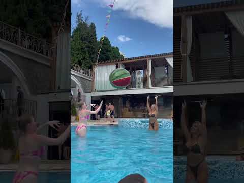 Girls Playing In The  Pool #pamellachka