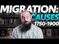 Migration Patterns from 1750-1900