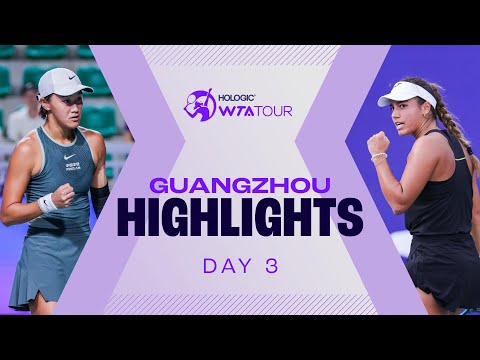 Wang, Bouzas Maneiro in action on Day 3 in Guangzhou | WTA Match Highlights