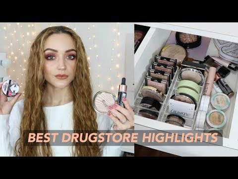 MY DRUGSTORE HIGHLIGHTER COLLECTION | Makeup Stash + Storage (SWATCHES)