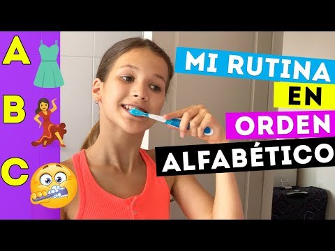 MI RUTINA DIARIA EN ORDEN ALFABETICO Challenge | Daniela Golubeva