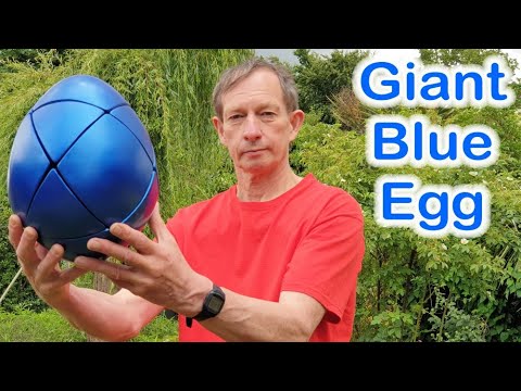 Giant Blue "Golden Egg" puzzle