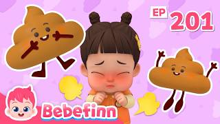 [NEW] 💩 Poo Poo SongㅣEP201ㅣHealthy Habit Songs for KidsㅣBebefinn Nursery Rhymes