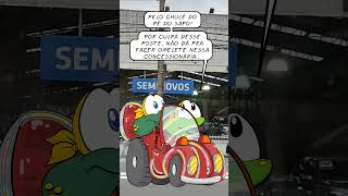 Sapo Brothers e a placa de SEM in OVOS da concessionária