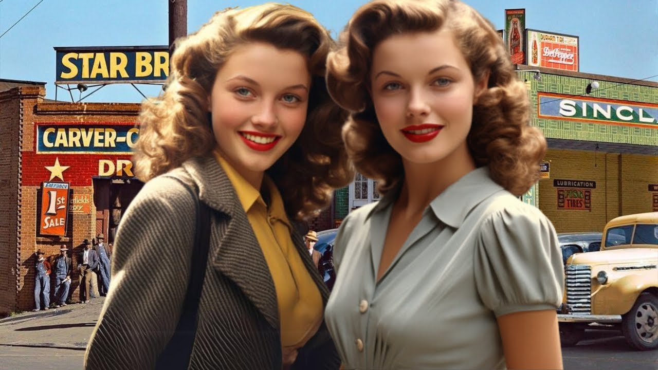 1930s USA - Real Street Scenes of Vintage America - Colorized - Part 2