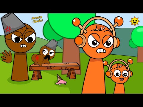 Sprunki Oren Dad Is Angry | Best Parts 24~28 | Sprunki Funny Animation