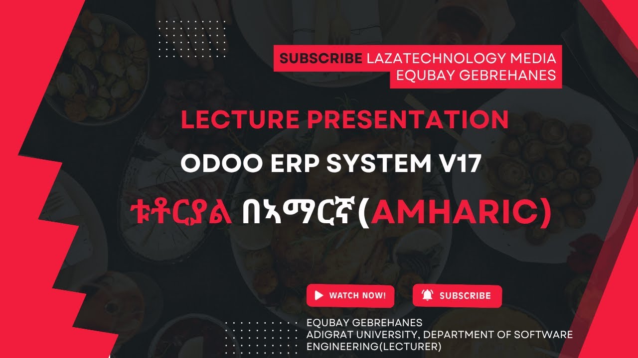 Tech Lecture: Unlocking Digital Transformation with Odoo ERP System v17 2025 @LazaTech | 10.06.2025

Made with Restream Studio. Livestream on 30+ platforms at once via https://restream.io Unlocking Digital Transformation with ...