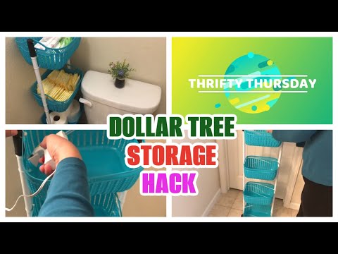 DOLLAR TREE DIY 4 -TIER TOWER SHELF | MULTIPURPOSE FLOOR SHELF STAND | DOLLAR TREE STORAGE HACK