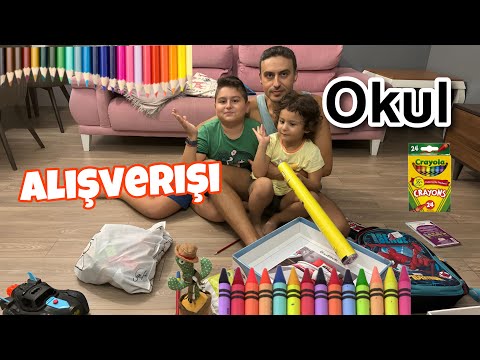 BÜYÜK OKUL ALIŞVERİŞİ | 2024 2025 ÖĞRETİM YILI KIRTASİYE ALIŞVERİŞİ | AYAZ VE DOĞU OKULA BAŞLADI