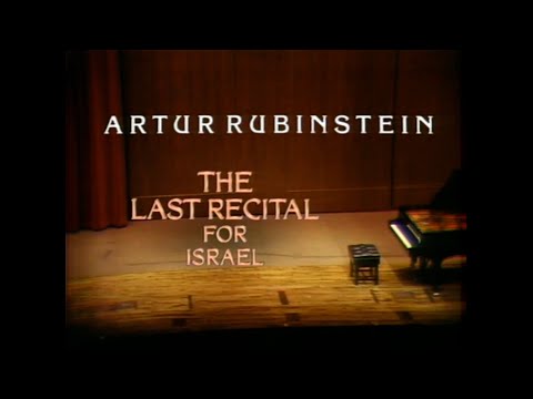 Arthur Rubinstein: The Ultimate Pianist  Jerusalem Cinematheque – Israel  Film Archive