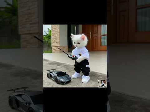🔴Punya Mobil Mainan Remote!#kucing #kucinglucu #cat #catlover #mainanremotecontrol
