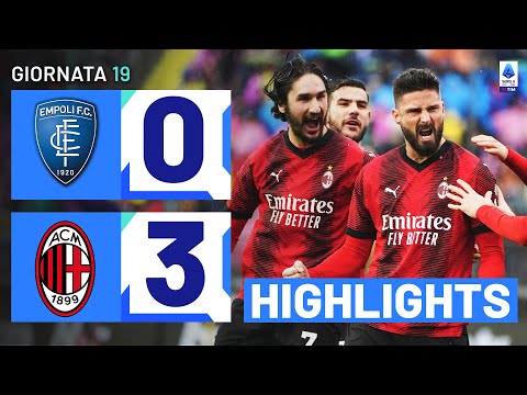 EMPOLI-MILAN 0-3 | HIGHLIGHTS | 19ª GIORNATA | SERIE A TIM 2023/24