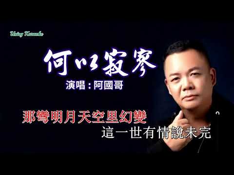 何以寂寥 粵語版  阿國哥 演唱 KARAOKE