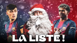 J'ai trouvé la liste au père Noël des joueurs du Barça 🎅