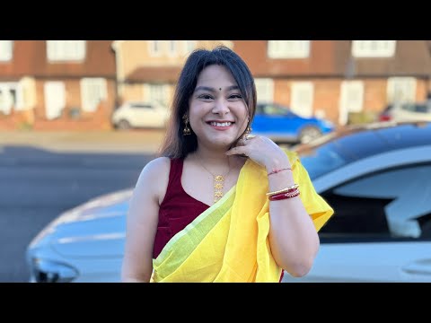 Wore Saree After So Long - Celebrating Bengali Valentines Day - Saraswati Pujo In London #HindiVlogs