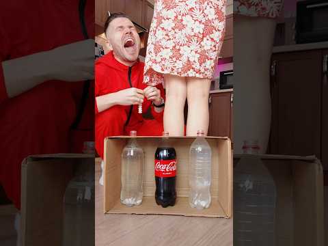 HOT challenge with Coke and mentos EXTENDED VERSION #shorts