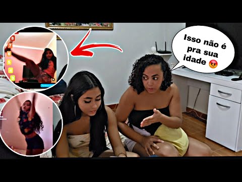 MINHA MÃE REAGINDO AOS MEUS VÍDEOS PROIBIDOS ANTIGOS DO TIKTOK E INSTAGRAM 🫢🫢 parte 2