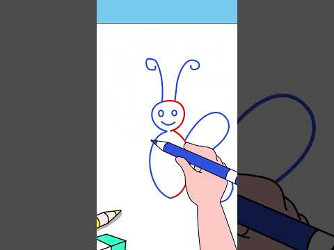 Drawing WIth Numbers: Butterfly 🦋🎨 #forkids