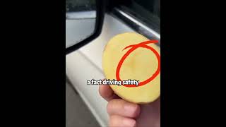 why skilled drivers always put a potato on their car？ #car #cartips #driver