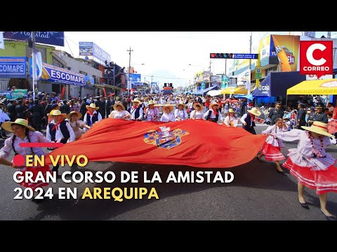 #Arequipa #envivo Desde la Ciudad Blanca transmitiendo el Corso de la Amistad 2024