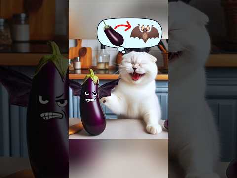 A flying eggplant! 🍆 New plan needed! 🤔