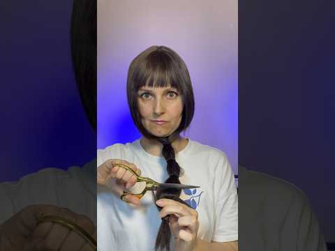 I cut my hair #hairtok #haircut #cut #hairstyle #haircare