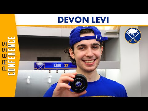Devon Levi 'super glad' to be in Buffalo, progressing toward NHL debut