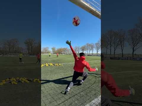 CRAZY REACTION TRAINING 😲 #goalkeeper #goalkeepertraining
