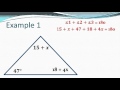 Exploring Triangle Angle Relationships and Equations