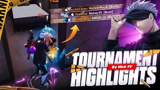 || FREEFIRE INDIA 🇮🇳 TOURNAMENT HIGHLIGHTS || Ft- Nick FF