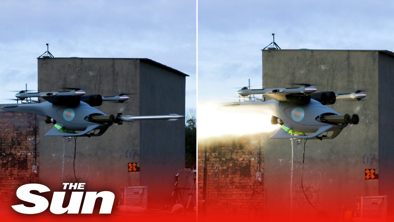 Demonstration of new RAF 'Jackal' Drone