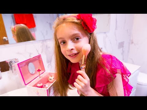 A story how Alicia receives a magic box and goes to a ball