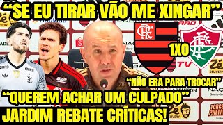 “SE EU TIRAR VÃO ME XINGAR!” JARDIM REBATE CRÍTICAS! FALA DAS VAIAS DA TORCIDA DO FLAMENGO COM PEDRO