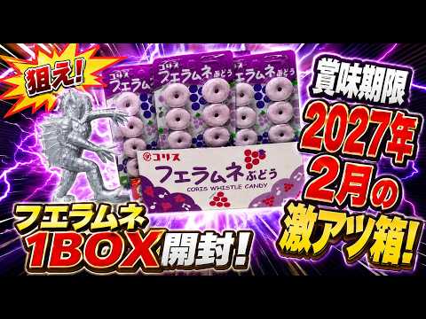 頼む！出てくれ新ペラ怪獣！フエラムネぶどう味1BOX開封！！目指せ全種類コンプリート！！！