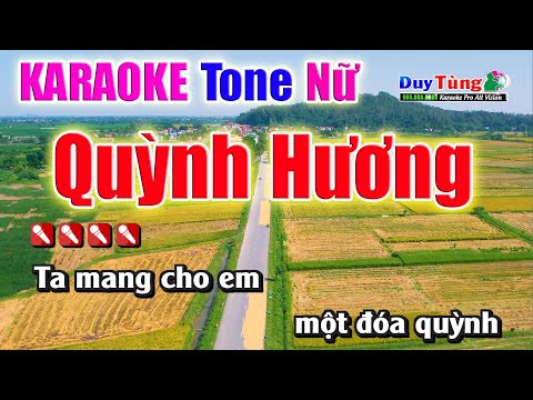 Karaoke || Quỳnh Hương – Tone Nữ || Nhạc Sống Duy Tùng