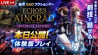 本日体験版公開の新作SAOアクションゲーはおもしろいのか？実際に遊んでみるぞ！【Echoes of Aincrad】