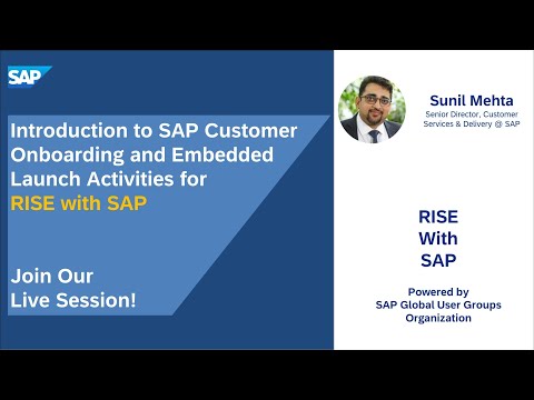 Introduction to SAP Customer Onboarding and Embedded Launch Activities for RISE with SAP