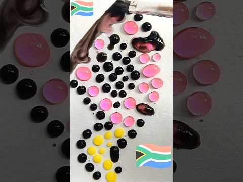 Trộn màu: 🇿🇦 Màu nước! pha trộn màu #shorts #satisfying