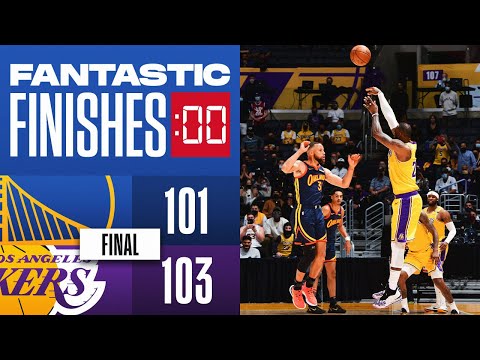 Final 2:04 WILD ENDING Warriors vs Lakers 2021 Play-In Tournament video clip