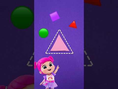 It's All PINK! 🩷 Learn Shapes With Jill From Little Angel #kids #shorts