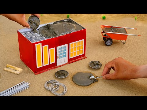 diy mini house roof construction | diy mini construction work | @MiniCreative1