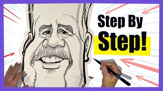 A Caricature Drawing Tutorial step-by-step ￼