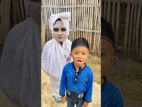 HUSEN GAK TAKUT HANTU POCONG 😝 #trending #shorts #hantu #pocong #lucu #ngakak