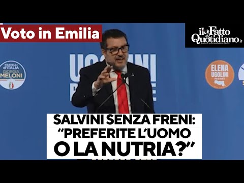 Salvini: "Domenica si sceglie tra l'importanza della vita della nutria e quella dell'uomo"