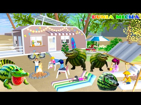 Rumah Yuta Mio Kebanjiran Datang Buaya🐊 ANOMALI FRUTTODRILLO Makan Ayam 🐔Mio
