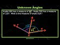 Finding Unknown Angles in Geometry