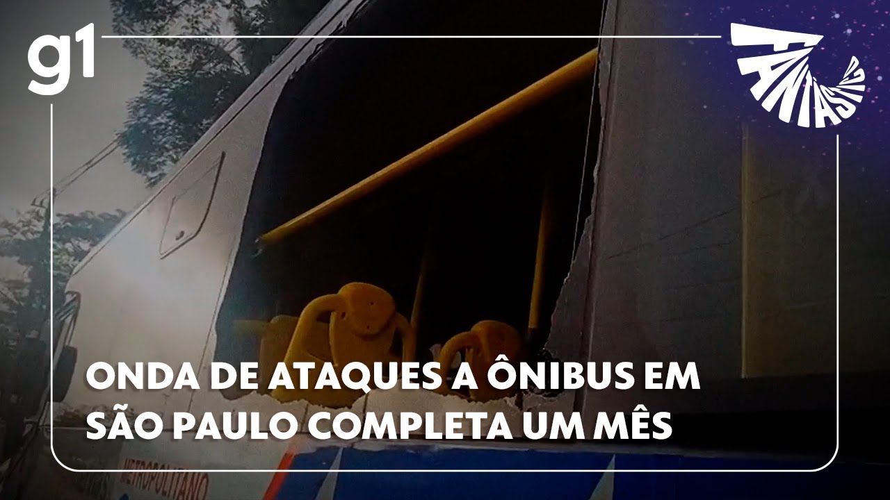 Fantástico: onda de ataques a ônibus em São Paulo completa um mês