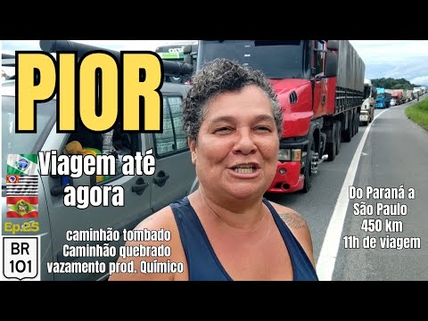 BR 116 Régis Bittencourt INTERDITADA 5 vezes num dia só, viagem demorou o dobro do tempo